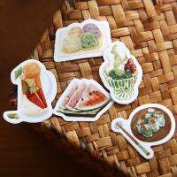 46 PCS Cute Cartoon Food Kitchen Decorative Stickers