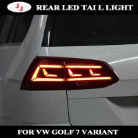 สำหรับ VW Golf 7 Golf7 Variant 4ชิ้นชนิดไฟท้ายรถยนต์ไฟท้ายด้านหลังสัญญาณหลอดไฟ LED ที่จอดรถ