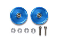 95561 TAMIYA Mini 4WD HG 19mm Aluminum Ball-Race Rollers (Ringless/Blue)