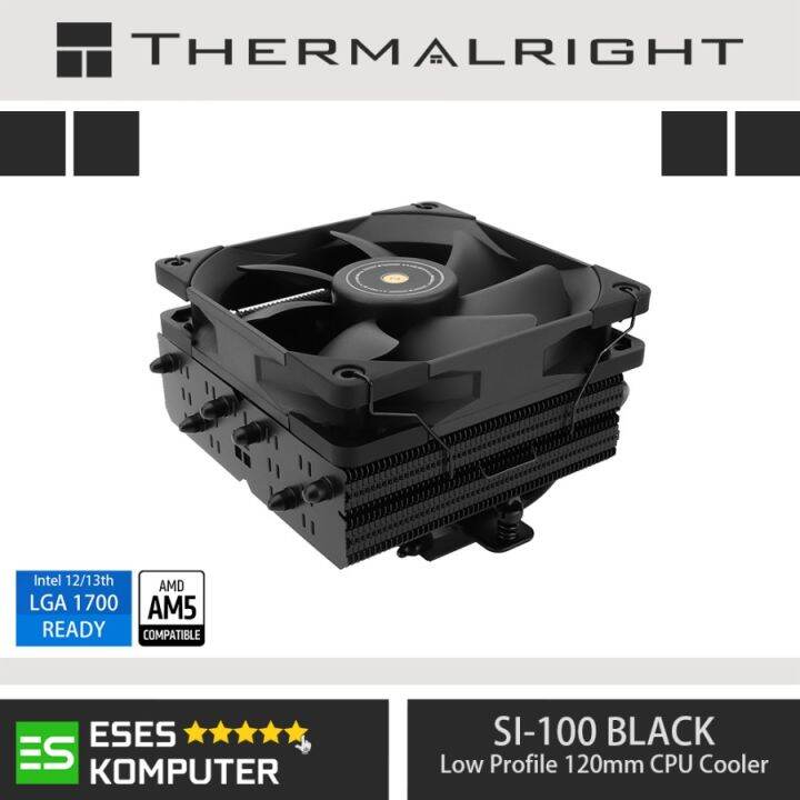 HSF THERMALRIGHT SI100 BLACK 120mm Low Profile Mini ITX CPU Cooler