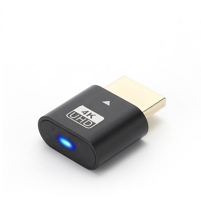 【ยืดหยุ่น】ปลั๊ก Dummy 4K ที่รองรับ HDMI พร้อมไฟ LED สำหรับกราฟิกการ์ดพีซีอุปกรณ์เสริมคอมพิวเตอร์เดสก์ท็อป/แล็ปท็อป Vistual Display Adapter