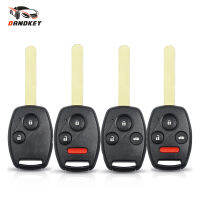 Dandkey 10ชิ้นล็อตพร้อมแผ่น234ปุ่ม REMOTE KEY SHELL CASE FOB สำหรับ HONDA NEW FIT CRV CIVIC