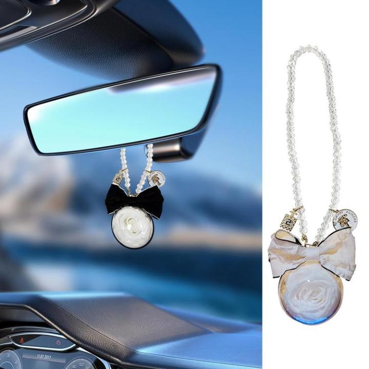 eternal-flower-car-pendant-rearview-mirror-lifelike-flower-decoration-car-rearview-mirror-decorations-artificial-flower-for-luggage-handbag-school-bags-key-chain-outgoing