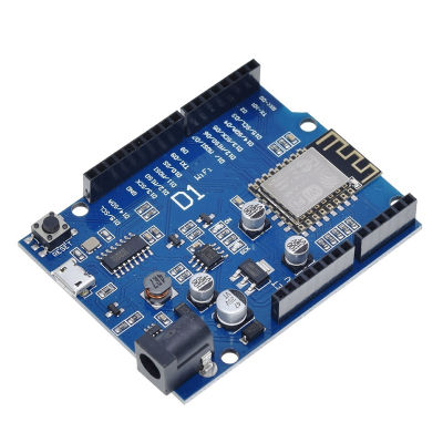 อุปกรณ์อิเล็กทรอนิกส์อัจฉริยะ ESP-12F WeMos D1 WiFi Uno ที่ใช้บอร์ดเสริมสำหรับ Arduino ESP8266เข้ากันได้กับ IDE