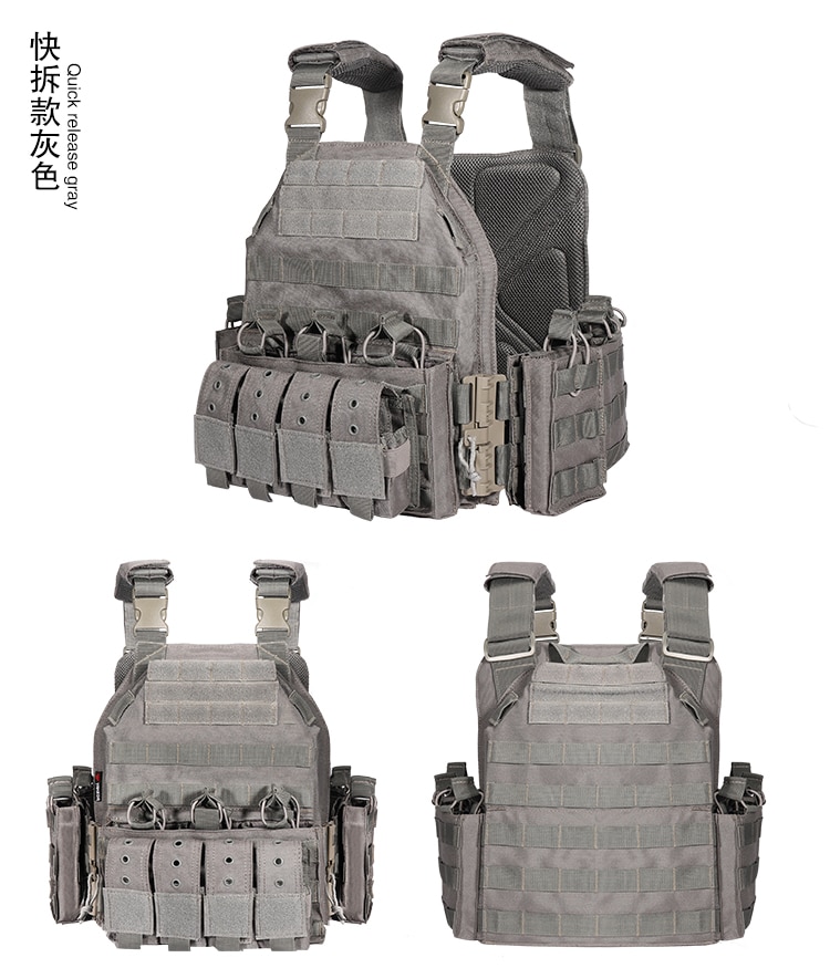 YAKEDA Quick Release Military Tactical Outdoor Vest For Men 