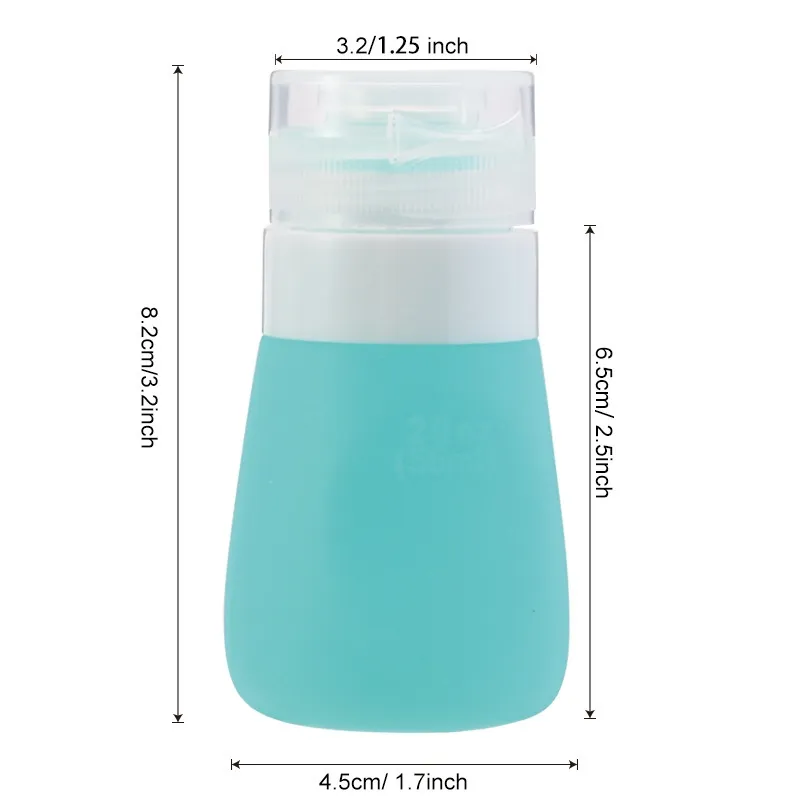 55ml Silicone Sauce Squeeze Bottle ,Salad Dressing Containers,Portable Soft  Leak Proof Squeezable Bottle for Salad