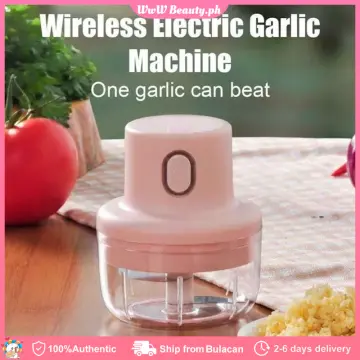 Wireless Electric Garlic Press Mincer Masher Vegetable Grinder Food Chopper  Tool