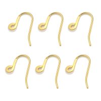 20pcs Stainless Steel PVD Plated Gold Earring Hooks French Ear Wires for DIY Earrings Jewelry Making Findings Materials