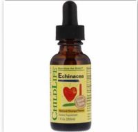 วิตามินเสริมภูมิต้านทานในเด็กChild Life Essentials Echinacea, Natural Orange Flavor, 1 fl oz (29.6 ml)