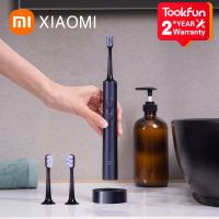 XIAOMI MIJIA T700ฟอกสีฟันแปรงสีฟันไฟฟ้าพลังคลื่นเสียงด้วยการสั่นสะเทือนอัลตราโซนิกแปรงทำความสะอาดช่องปากจอแสดงผลแอลอีดีแอพนำสมัย2023