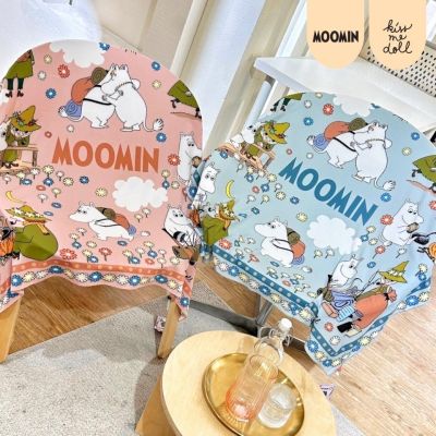 Kiss Me Doll - ผ้าพันคอ/ผ้าคลุมไหล่ Moomin ลาย Camping ขนาด100x100 cm.