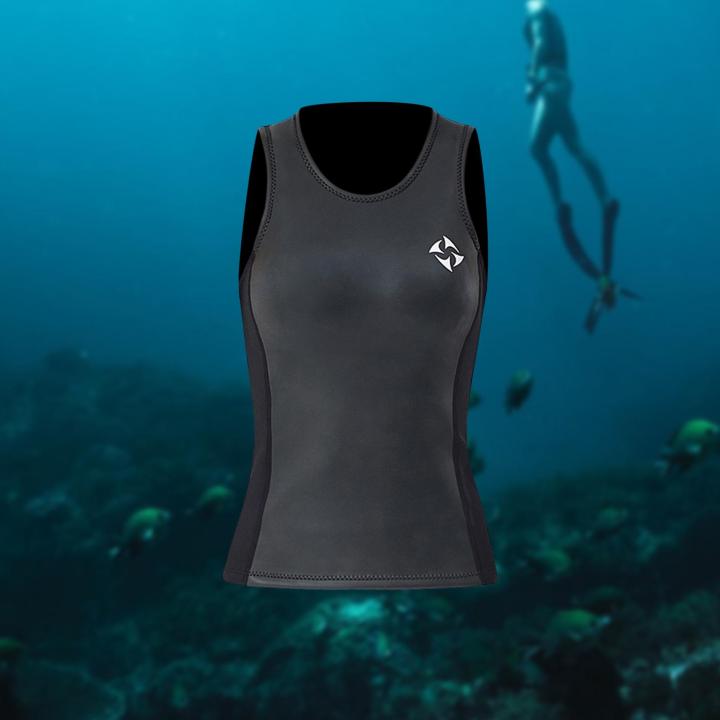 gepeack-ผู้หญิงชุดว่ายน้ำผ้านีโอพรีนเสื้อกั๊กเวทสูทดำน้ำดูปะการังพายเรือคายัคกีฬาทางน้ำ