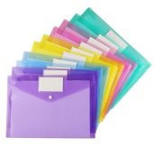 Plastic Envelopes A4 Letter Size Plastic Envelopes with Snap Closure Poly