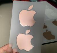 สติ๊กเกอร์ Apple สติ๊กเกอร์โลโก้ แอปเปิ้ล Sticker ของแท้  สติกเกอร์ สี Rose Gold