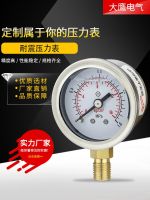 Shockproof pressure gauge YN40 stainless steel oil pressure air pressure water pressure thread M10x1 NPT1/8 1/4 1 min