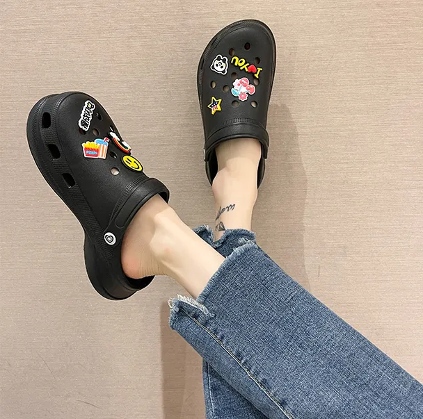 Crocs Classic Bae Clog highheeled Slippers Flipflops beach shoes