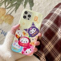 เคสลายการ์ตูนน่ารัก Hello Kitty My Melody เคสโทรศัพท์ Cinnamoroll สำหรับ iPhone 14 Pro Max 14 Plus Hello Kitty กันกระแทกฝาหลังโทรศัพท์แบบนิ่มสำหรับ iPhone 13 Pro ปกสูงสุด Hello Kitty เคสโทรศัพท์สำหรับ12 Pro Max 11เคสห่อหุ้ม