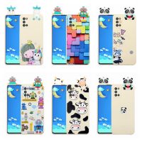 Galaxi A03 S 166mm 3D Silicone Case on for Funda Samsung Galaxy A03S Cases Cute Panda Unicorn Robot Phone Back Cover Women