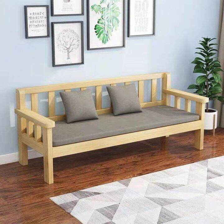 Rental Room Solid Wood Bench Balcony Leisure Armchair Small Apartment