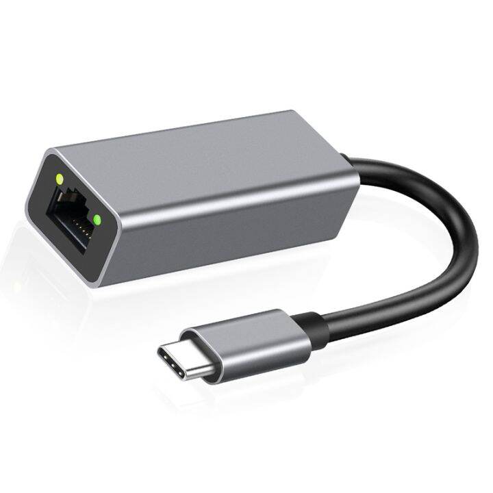 TypeC to RJ45 Port 1000Mbps USB C Adapter USBC to RJ45 Lan Adapter Type C Network