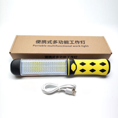 LED Work Light Powerful Flashlight With Magnet Car Emergency Light USB Battery Outdoor Camping Light Fishing Portable