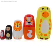 ของขวัญคริสต์มาส Luanjingduan361849ตุ๊กตายีราฟ Matryoshka ซ้อนได้งานไม้ทำมือรัสเซียทำรังตั้งโต๊ะประดับของขวัญปาร์ตี้เด็ก