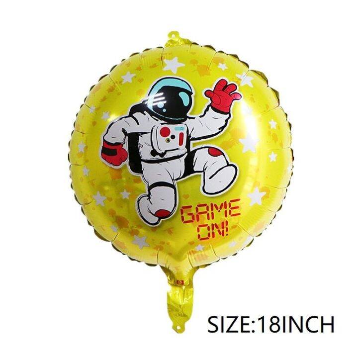 1pcs-gamepad-big-video-game-controller-aluminum-foil-balloon-giant-rocket-astronaut-foil-balloons-boy-inflate-toy-adhesives-tape