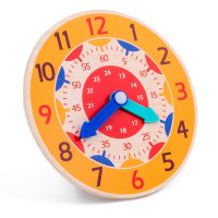 Montessori Wooden Clock Educational Toys For Children Hour Minute Second Time Cognition Early Preschool Teaching Aids Toys Gift