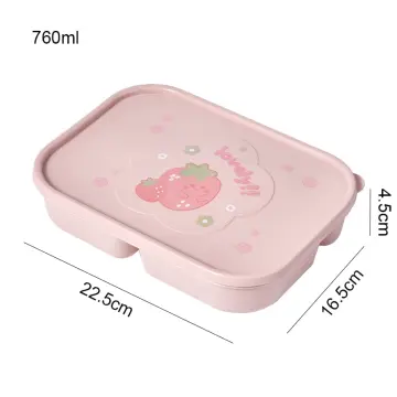 Kawaii Cute Bento Lunch Box for Kids Girls Children School Portable Mini  Snack Sandwich Food Container