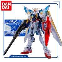 Bandai ชุดประกอบโมเดลเดิมฮจีปีก XXXG-01W เขื่อน (สีใส) ตุ๊กตาขยับแขนขาได้อนิเมะ1/144ของเล่นชิ้นส่วนแบบจำลองของขวัญสำหรับเด็กผู้ชาย