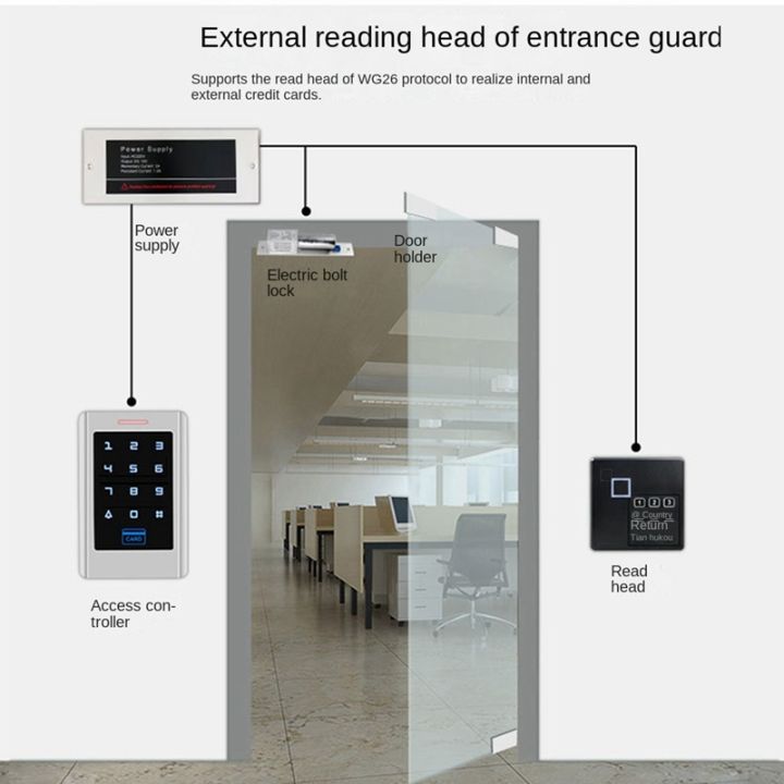 touch-access-control-machine-swipe-card-password-integrated-machine-for-community-office-access-control