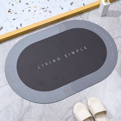 Anti-Slip Bathroom Super Absorbent Dry Feet Toilet Doorway Carpet Rug Family Entrance Door Mats Bedroom Kitchen