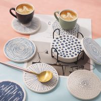 Cork Coaster For Drinks 10cm Thicken Creative Texture Cup Tea Coffee Mug Holder Kitchen Mat Tableware Round Coasters