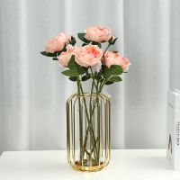 [COD] High-end simulation 2 roses feel moisturizing rose home living room decoration fake flower ornaments wholesale