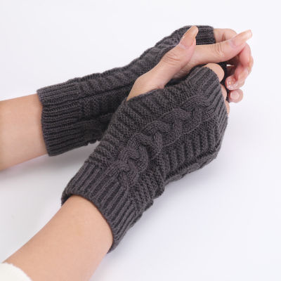 8 Wool Gloves Figure Fashion Style Twist Womens Short Autumn Mens And