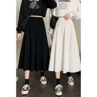 Half-length skirt female long skirt 2020 Korean ve半身裙女长裙2020韩版高腰a字裙显瘦宽松中长款学生裙子