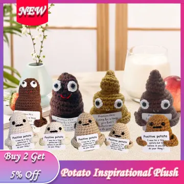 Mini Positive Poo Hug Gifts Creative Positive Poo Knitted Doll Inspired Toy  for