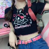 Triple A? Crop top Short Sleeve T-Shirt 2021 new summer loose student T-shirt Womens design short top V729