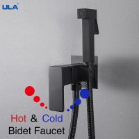 ULA Brass Portable Bidet Faucet Sprayer Mixer Toilet Bidet Faucet Bathroom Shattaf Mixer Chrome Black Hygienic Shower for ass