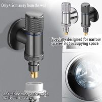 Automatic Water Stop Valve Faucet Washing Machine Short Joint Copper Nozzle Thread Split Mini Water Check Valve E9K6