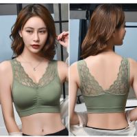 SB-1933 บราลูกไม้ เสื้อในคนอ้วน บราไร้โครง ชุดชั้นในสตรี