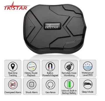 GPS Tracker, TKSTAR GPS Tracker for Vehicles Hidden Waterproof Realtime Car  GPS Trackers Anti Theft Tracking Device with Magnet GPS Locator for Car