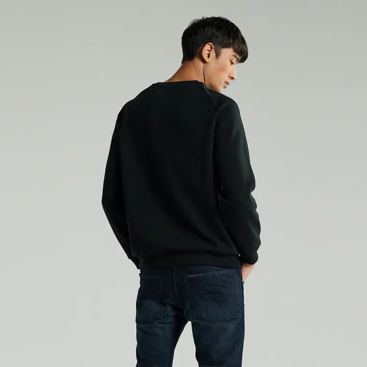 mc-jeans-เสื้อกันหนาว-เสื้อสเวตเตอร์-เสื้อ-แขนยาว-mc-premier-league-สีดำ-ทรงสวย-mtsp722