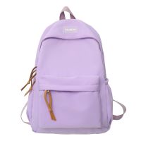 Nylon Handbags Large Capacity Candy Color School Bag Adjustable Strap Student Backpack Soft for Office Travel School Shopper Bag 【AUG】