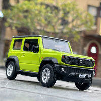 1:26 SUZUKI Jimny ล้อแม็กรถยนต์รุ่น D Iecast และของเล่นโลหะนอกถนนยานพาหนะรถยนต์รุ่นจำลองแสงเสียงคอลเลกชันเด็กของเล่นของขวัญ