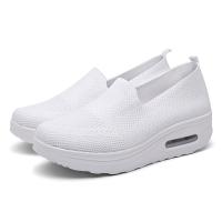 CODkjmlea30 Ready Stock?Xiaoyulu Woman Breathable White Black Nurse Shoes Heel Running Sport Shoes Wedges Sneaker (35-42 )