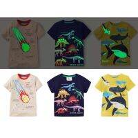 Childrens Clothing Childrens luminous T-shirt Boys Short-Sleeved T-shirt New Summer Fashionable Korean