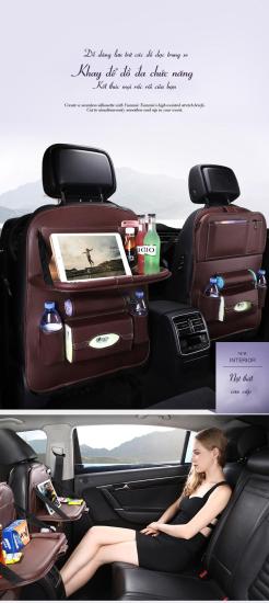 Túi đựng đồ treo sau ghế ô tô cao cấp, túi đựng đồ treo sau ghế ô tô da - ảnh sản phẩm 2