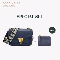 [SET]  COCCINELLE Crossbody bag MARVIN TWIST SPECIAL EDITION 150401 MIRTILLO กระเป๋าสะพายผู้หญิง + COCCINELLE TASSEL Document Holder 128901 กระเป๋าใส่การ์ด