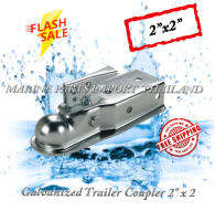 หัวครอบบอล คอบเปอร์ ขนาด 2x2นิ้ว เทเลอร์ลากรถ เรือ Galvanized Trailer Coupler- 2" x 2 Inch Accepts 2 Hitch Ball